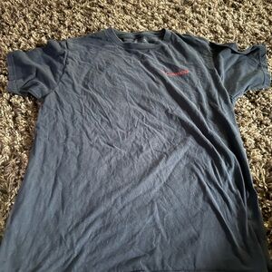 Columbia Men's Dark Blue Tee with Red Logo